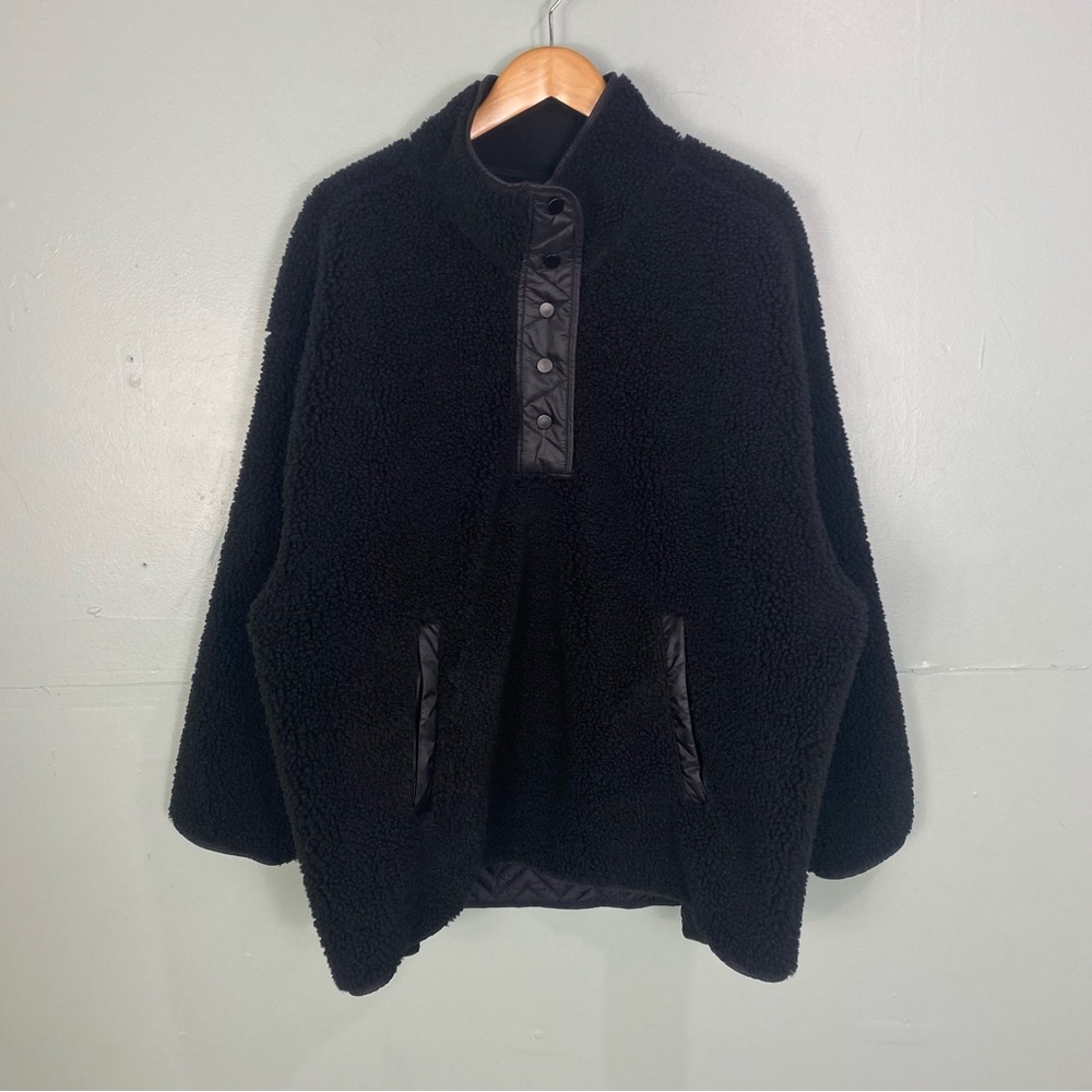 Athleta Midnight Black Teddy Jacket